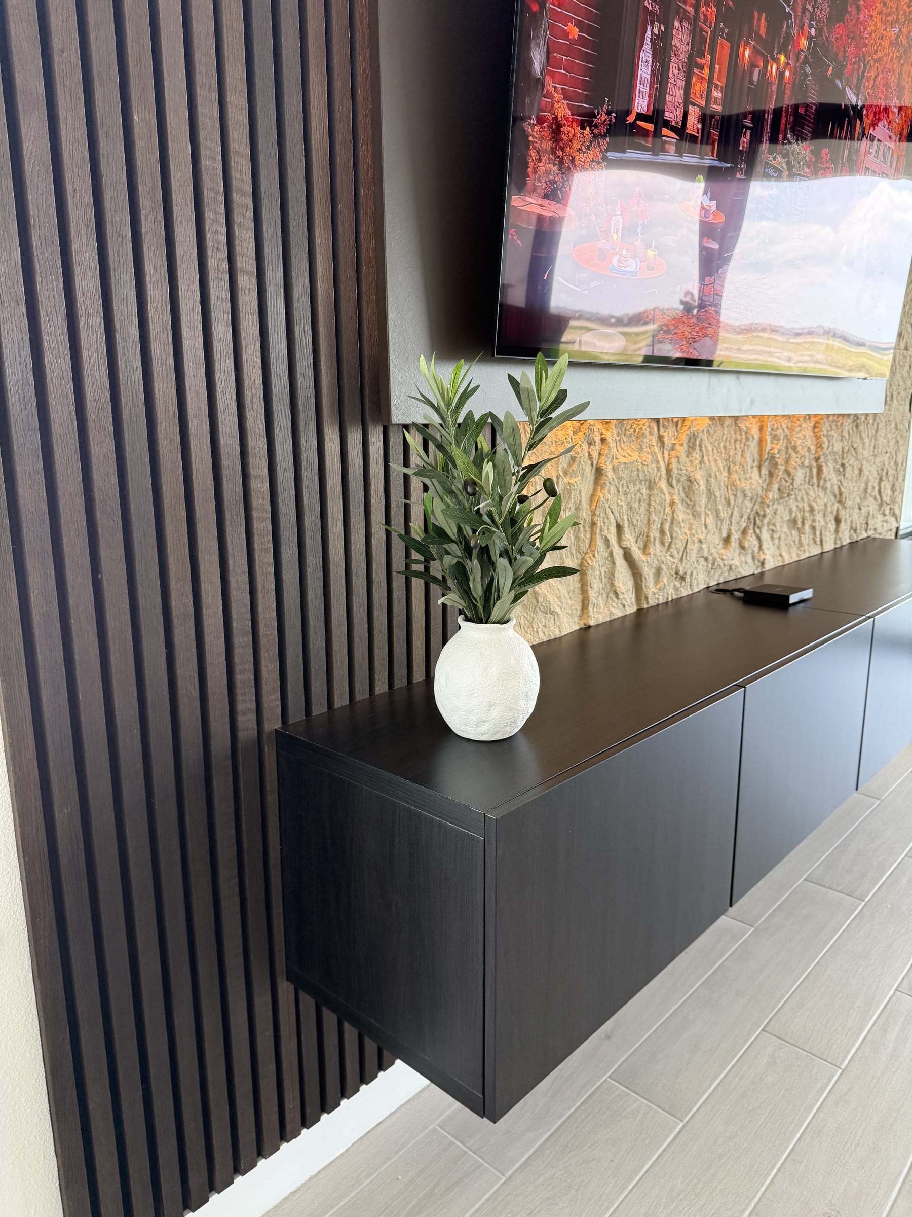 Custom storage that makes the TV feel intentional | built in tv units florida Custom storage that makes the TV feel intentional — built in tv units florida