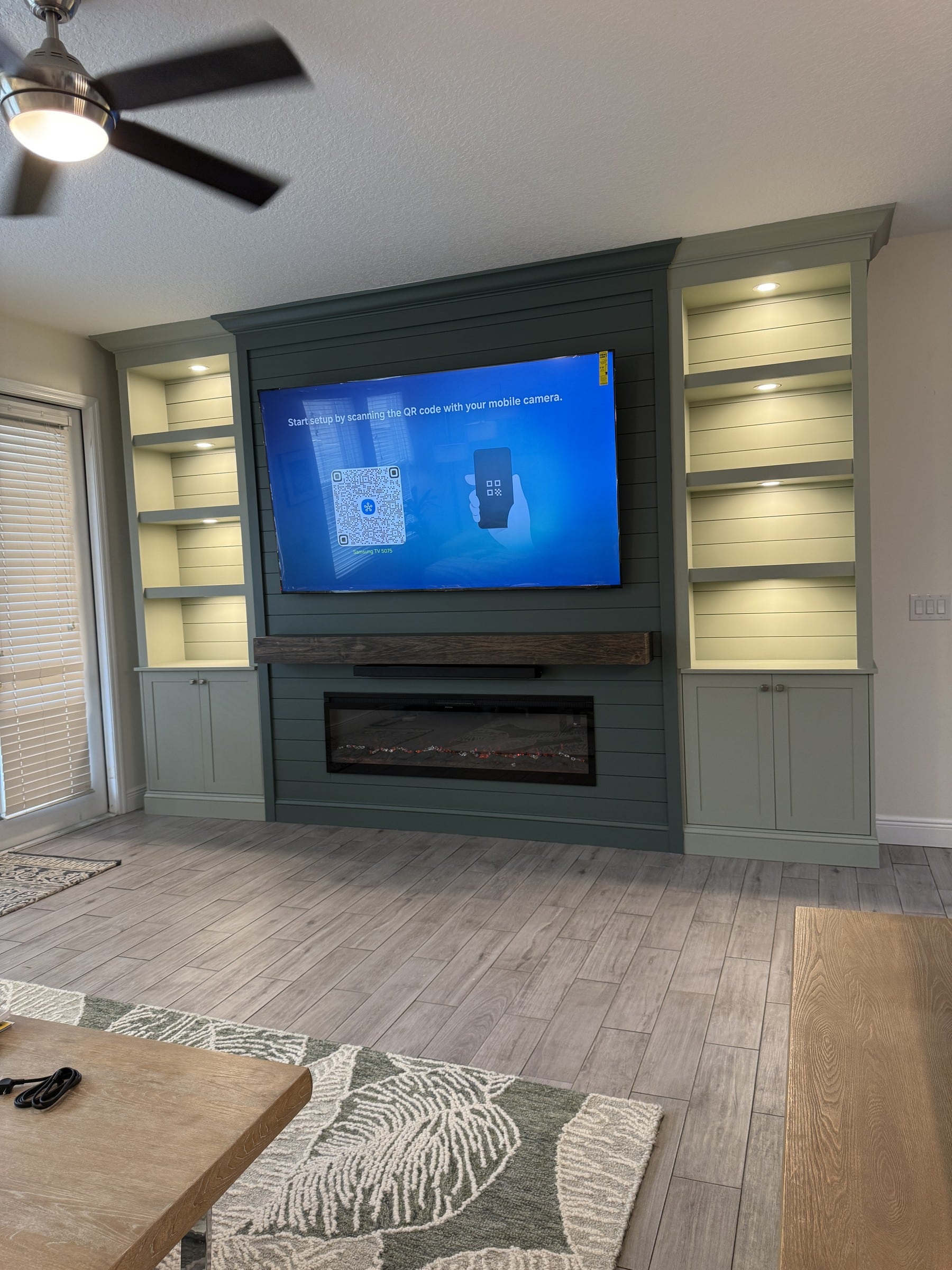 Custom fireplace wall in a finished Florida home — faq florida