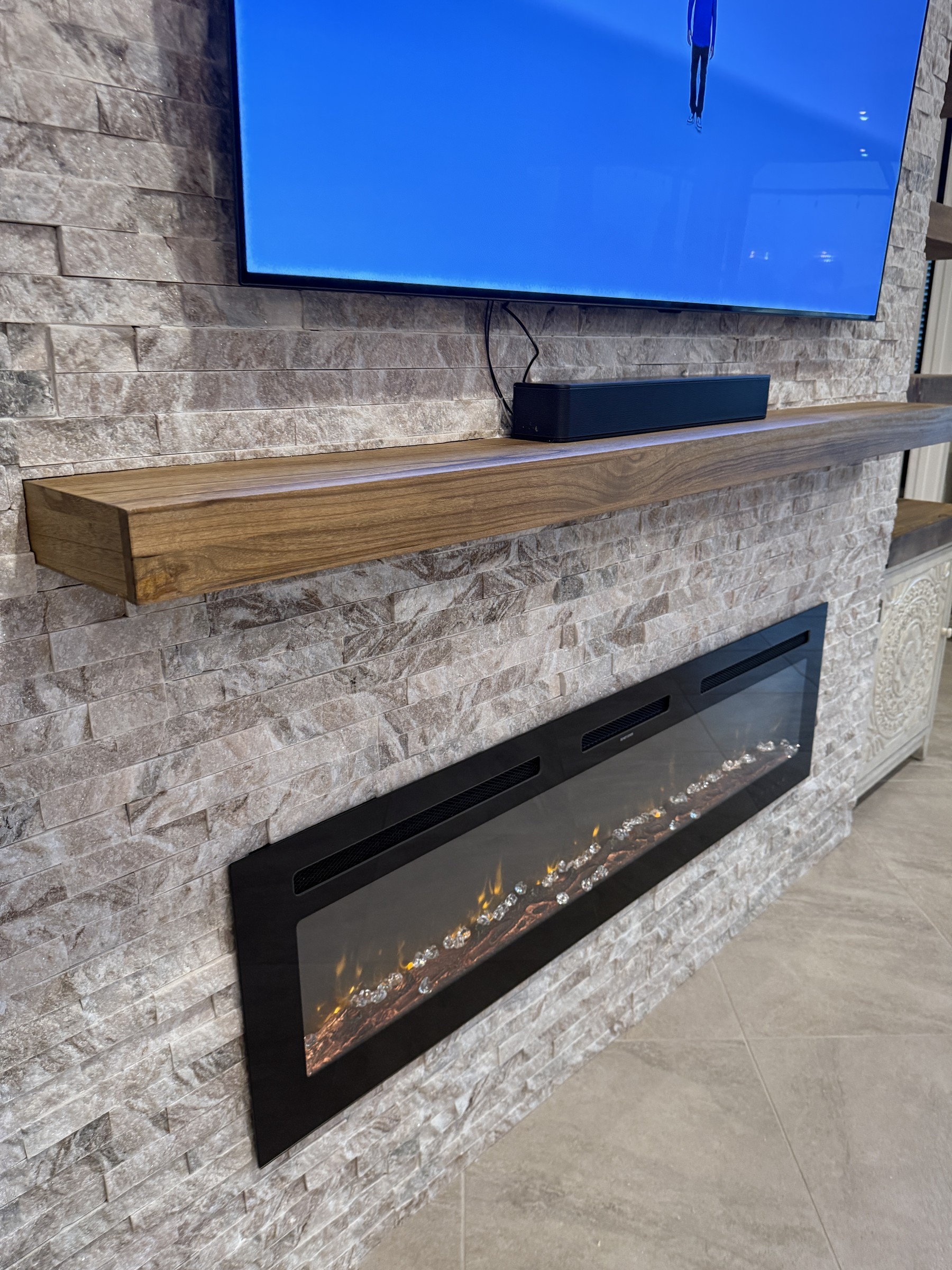 Custom fireplace and TV walls on the Space Coast | fireplace walls melbourne fl Custom fireplace and TV walls on the Space Coast — fireplace walls melbourne fl