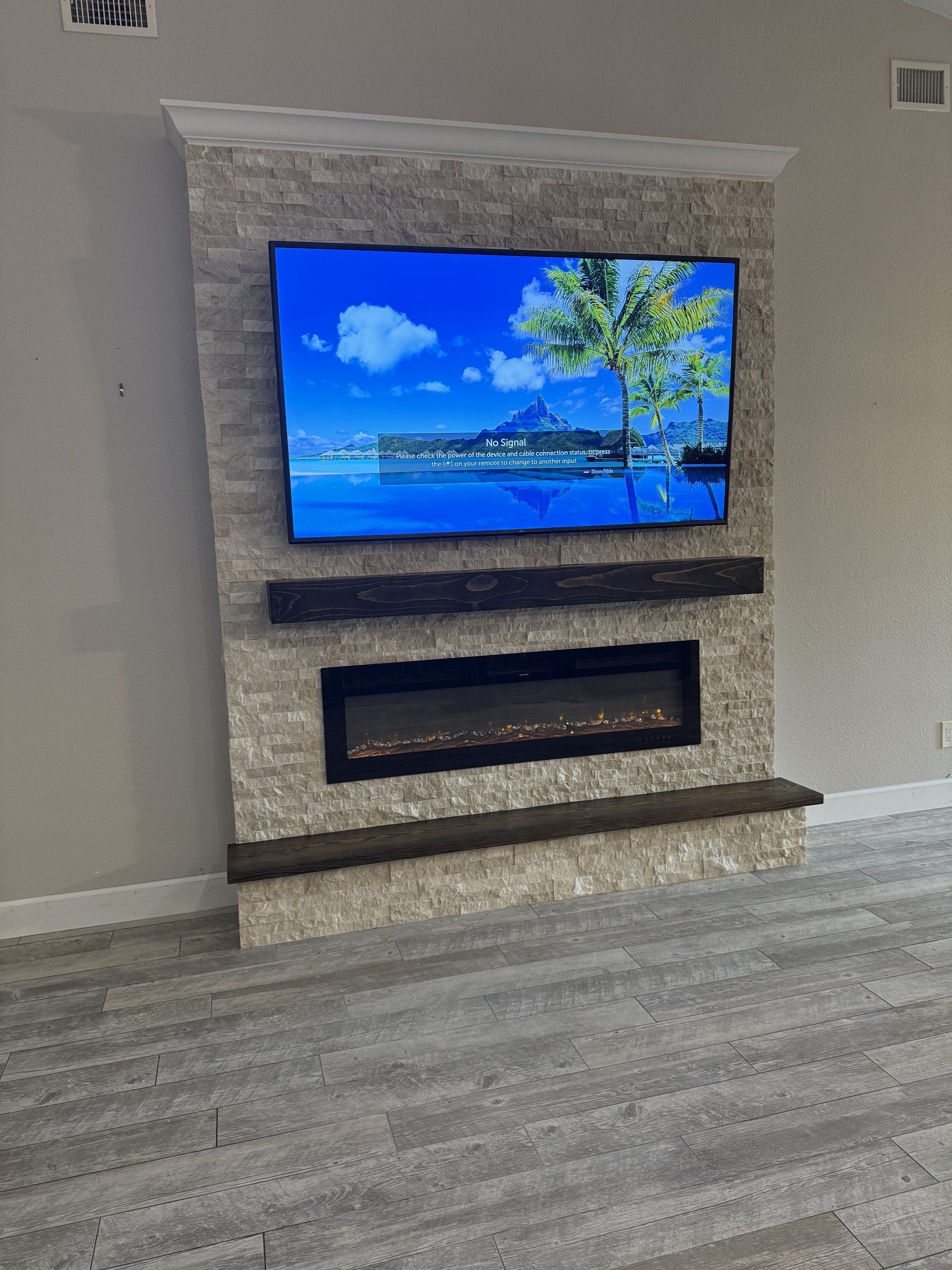 Custom fireplace and TV walls in Tampa Bay — fireplace wall tampa